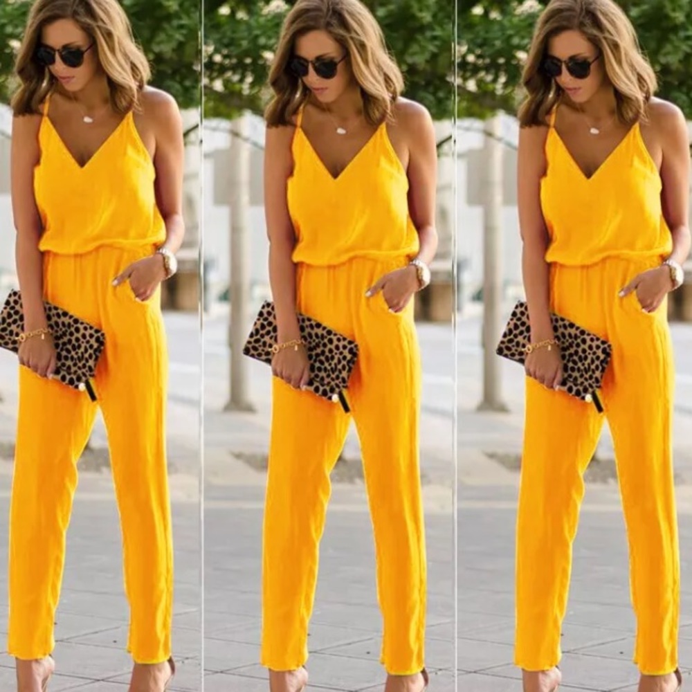 Women’s spaghetti strap, bodycon jumpsuit